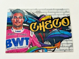 Carta 2020 Topps Chrome Formula 1 F1 Checo #TT-10 Sergio Perez nuova con etichette - Foto 1 di 2