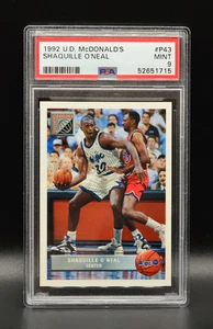 Shaquille O'Neal Rookie 1992 Upper Deck McDonald's Restaurant PSA 9 MINT RC HOF - Picture 1 of 2