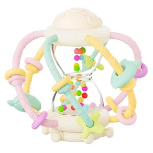Silicone Teething Ball Toy, Silicone Baby Rattle Balls Toys, Sensory Toys for Ba - Picture 1 of 4