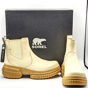 Sorel Ona Ave Chelsea Boot WP wasserdichte Damen-Lederstiefel (Honig/Gummi 16) - 8 - Bild 1 von 19