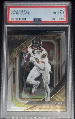 2022 Panini Select - Suite Level #360 Chris Olave Saints PSA 10 LOW POP - Image 1 of 2