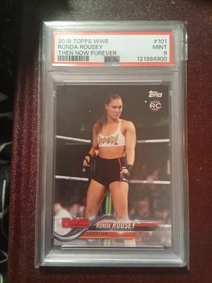 2018 Topps Wwe Ronda Rousey Then And Now PSA 9 - Image 1 of 4