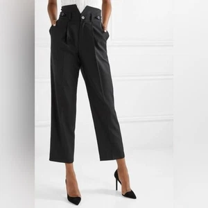 Pantalones Fleur du Mal Esmoquin Plisados Cintura Alta Muescas Negro talla:2 $565 - Imagen 1 de 10