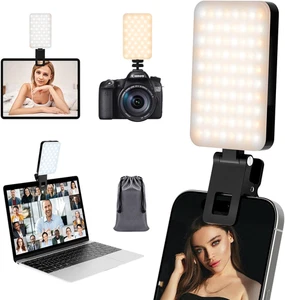 Realplus Luce Telefono, Luce Selfie per Clip Telefono su 2000Mah con 80 LED - Foto 1 di 12