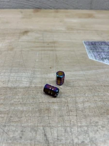 Titanium Valve Stem Cap - Rainbow - Picture 1 of 3