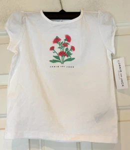 Janie and Jack Shirt Pink Flowers Size 4 NEW $32 Value - Picture 1 of 3