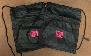 T Mobile Drawstring Backpack Drawstring Bookbag w/ Zipper & Strap Hook (Lot of 2 - Picture 1 of 4