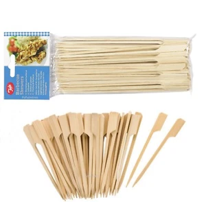 Tala 50x 9 oder 18cm Bambus Holzspieße Cocktailstäbchen Buffet Burger BBQ oliv - Bild 1 von 14