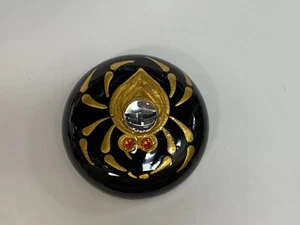 1.75” Spider Mirror Accent and Glass Rhinestone Eyes- By JaDeL - Picture 1 of 4