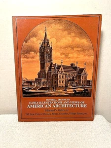 AMERICAN ARCHITECTURE Gillon Early Illustration Views History House Store Church - Picture 1 of 9