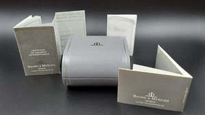 Baume Et Mercier grey Box Astuccio grigio con garanzia e manuale d'uso Raro - Imagen 1 de 12