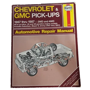 Haynes Chevrolet & GMC Pick-ups 1968-1987 Automotive Repair Manual - Foto 1 di 12
