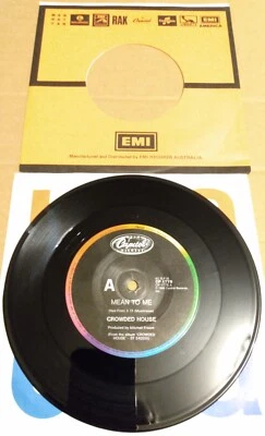 Crowded House Mean To Me / Hole In The River Aussie 45rpm 1986 - Image 1 of 3