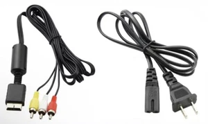 Oem Ps1 RCA Connection Cords And Power Cord - Picture 1 of 1