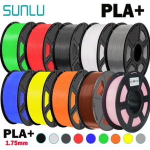 SUNLU 1KG PLA+ 3D Printer Filament PLA PLUS 1.75mm 1KG/ROLL +/-0.02mm Multicolor - Picture 1 of 34