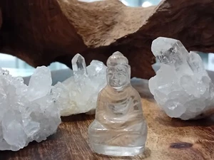 Beautiful Quartz Quan Yin (2) - Picture 1 of 3