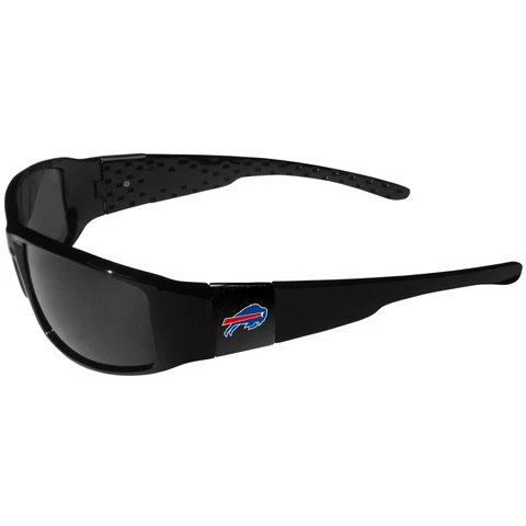 Buffalo Bills Black Wrap Sunglasses NFL Glasses Fan 100% UVA/UVB, Licensed Cover