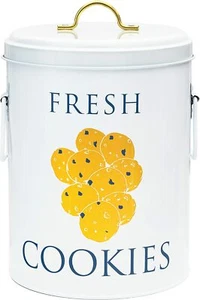 White Cookie Jar with Airtight Lids - Large Cookie jar Storage for Organization - Picture 1 of 8