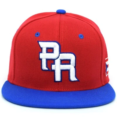 Fitted PR Front Puerto Rico Flag Side El Morro Back Embroidered Hat Cap New - Image 1 of 2