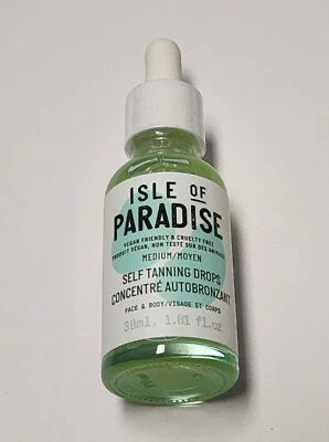 Isle of Paradise Face & Body Self-Tanning Drops Medium 1.01 fl oz SEALED - Image 1 of 2