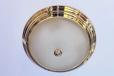 Store Sample: Murray Feiss 3 Light Flush Mount Polished Brass Finish - FM117M/PB - Image 1 of 4