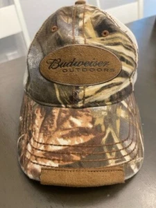 2009 Budweiser Outdoors Camo baseball hat Official Product Anheuser-Busch - Picture 1 of 8