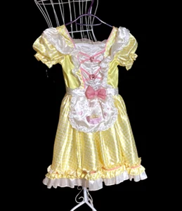 Tu Goldilocks Dress and Wig Costume Cosplay Fancy Girls 7-8 Years Yellow - Picture 1 of 13