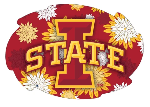 IOWA STATE FLORAL SWIRL MAGNET-IOWA STATE CYCLONES CAR MAGNET-NEW FOR 2016! Cover