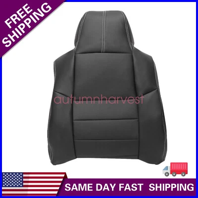 Driver Top Seat Cover Black For 2008-2010 Ford F250 F350 F450 Super Duty Lariat - Image 1 of 4