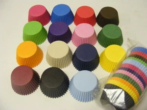 Bulk 180 High Quality Muffin/Cupcake Cases - 15 different Colours - Picture 1 of 16