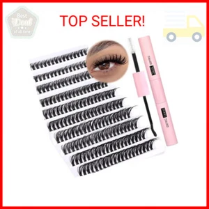 DIY Lash Extension Kit 200pcs Lash Clusters with Bond and Seal Individual Lashes - Picture 1 of 2