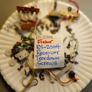 📈TEARDOWN SCREWS 💥 FISHER RS-2004 RS 2004💥 STEREO RECEIVER - Picture 1 of 3