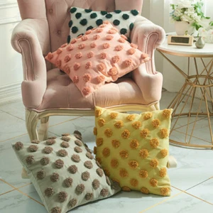 Boho Throw Pillow Covers Decor Bed Cushion Cases Cotton Woven Tufted Soft Home - Picture 1 of 16