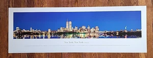 Póster del horizonte de la serie 2 de Nueva York, Nueva York, 1998 ~ Imagen nocturna ~ Nunca enmarcado - Imagen 1 de 6