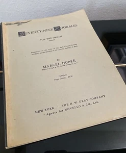 Seventy Nine Chorales for the Organ Opus 28 Marcel Dupre Vintage Sheet Music PB - Picture 1 of 9