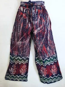 Sacred Threads Hippie Boho Festival Tie Dye Batik Block Print Pants 219752 OS - Picture 1 of 3