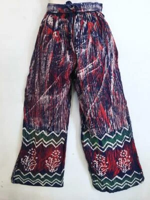 Sacred Threads Hippie Boho Festival Tie Dye Batik Block Print Pants 219752 OS - Image 1 of 3