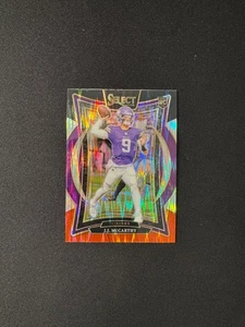 2024 Panini Select - Concourse J.J. McCarthy #24 Black & Red Shock Prizm (RC) - Picture 1 of 2