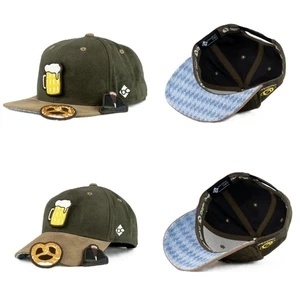 Bavarian Caps Oktoberfest Munich Wiesn Snapback Curved Cap Transformer New - Picture 1 of 25