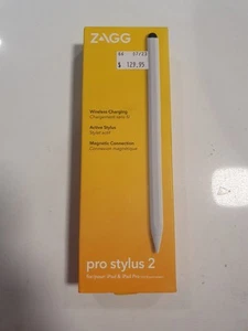 Zagg Pro Stylus 2 Pencil with Wireless Charging Adapter ( WHITE ) Aus Model NEW - Picture 1 of 2
