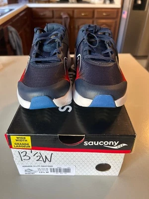 Saucony Kinvara 14 Size 13.5 W  Kids running Navy lightweight New - Image 1 of 4