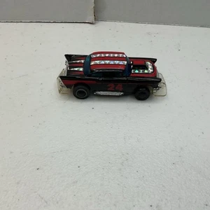 Tyco #6351 ‘57 Chevy Bel Air 1979 Command Control Black 24 Rare - Picture 1 of 7