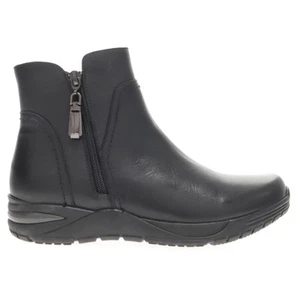 Propet Delphi Round Toe Zippered  Womens Black Casual Boots WFA006LBLK - Picture 1 of 5