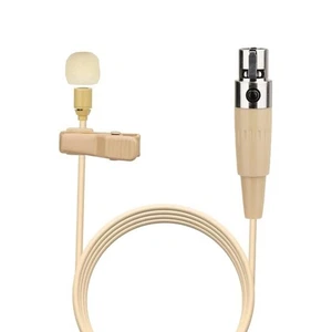 skin Lavalier Lapel 4 pin Microphone for Shure Wireless Bodypack Transmitter - Picture 1 of 3