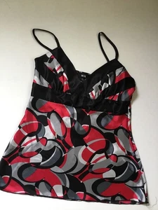 Top Babydoll Y2K Cuello en V Talla M Retro BCX Satinado - Imagen 1 de 3