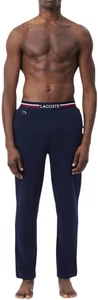 Pantalones de pijama Lacoste de algodón elástico tricolor con cintura - Imagen 1 de 10