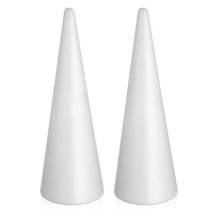  2 piezas conos de espuma para manualidades juguetes con forma arreglos florales árboles - Imagen 1 de 12