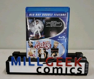 Saturday Night Fever/Grease Blu-ray Double Feature John Travolta, Like New JD - Picture 1 of 4