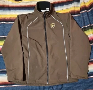 UPS Brown WEARGUARD Reflective Softshell Uniform Jacket Sz Small 2 - Picture 1 of 3