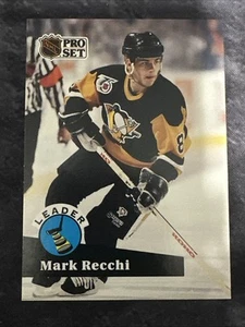 1991-92 Pro Set CC Insert - CC8 Mark Recchi Pittsburgh Penguins - Picture 1 of 2
